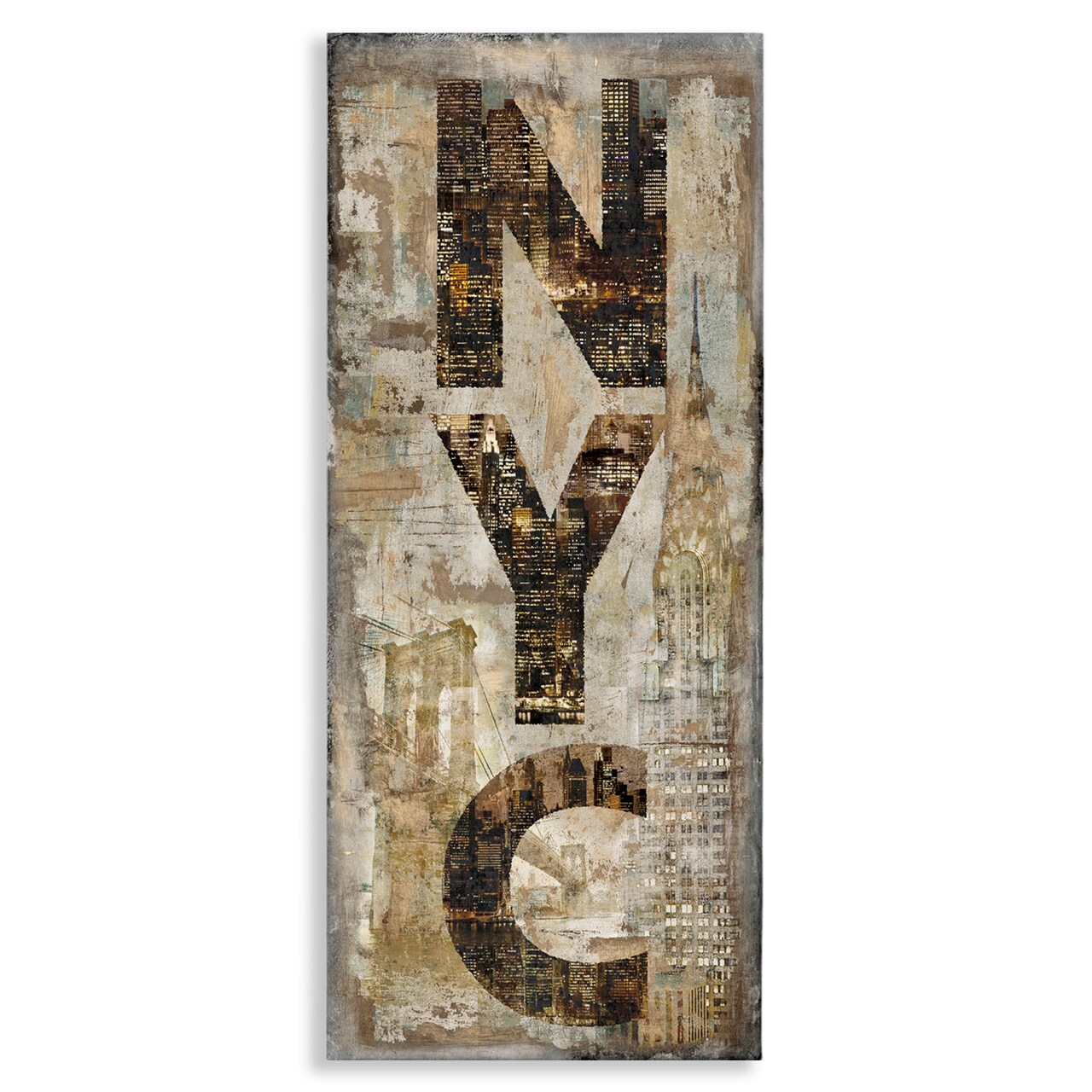 Stupell Industries New York City Montage Collage Canvas Wall Art